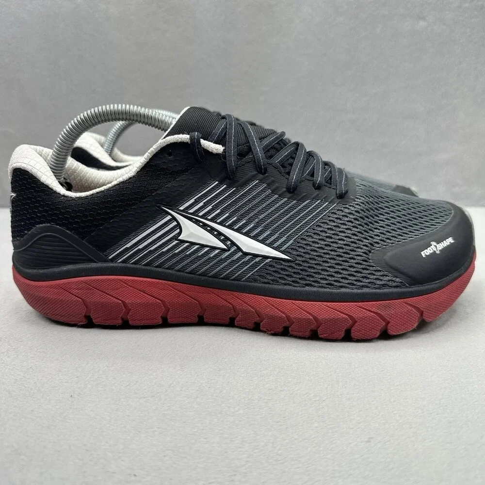 Mens Size 9.5 Altra Provision 4 Shoes Black / Red‎ Running Athletic FootShape